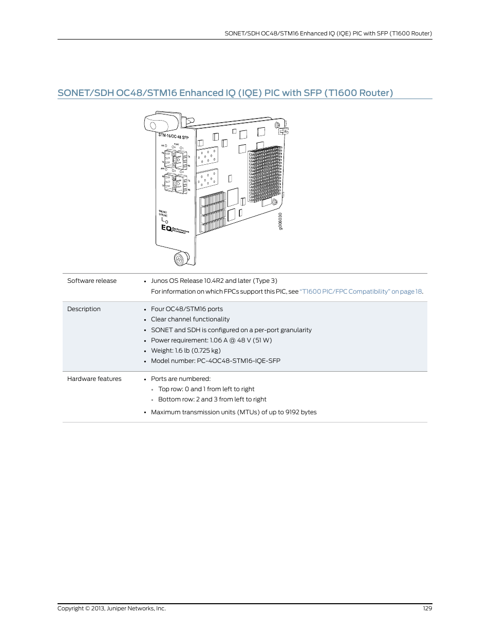 Juniper Networks T1600 User Manual | Page 129 / 151