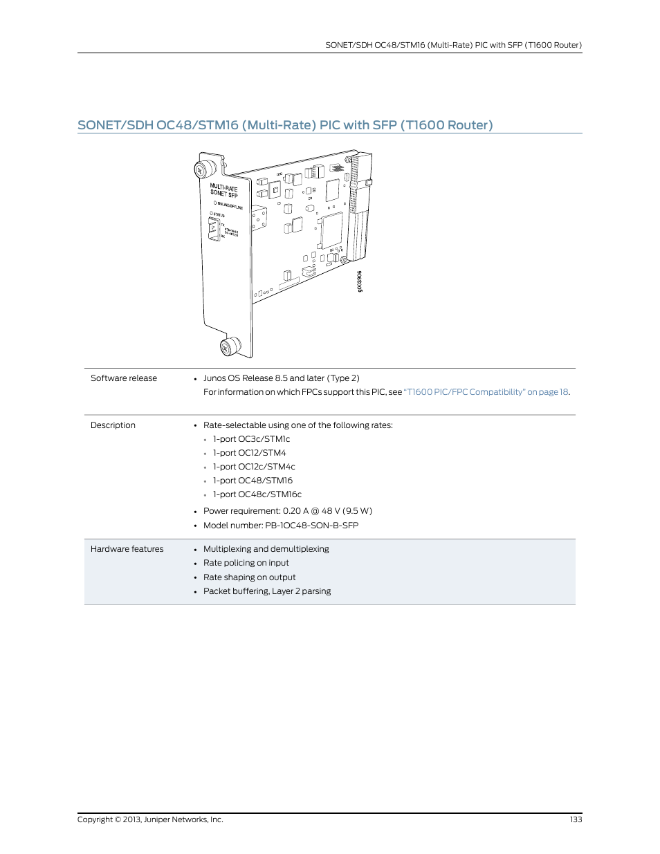 Juniper Networks T1600 User Manual | Page 133 / 151