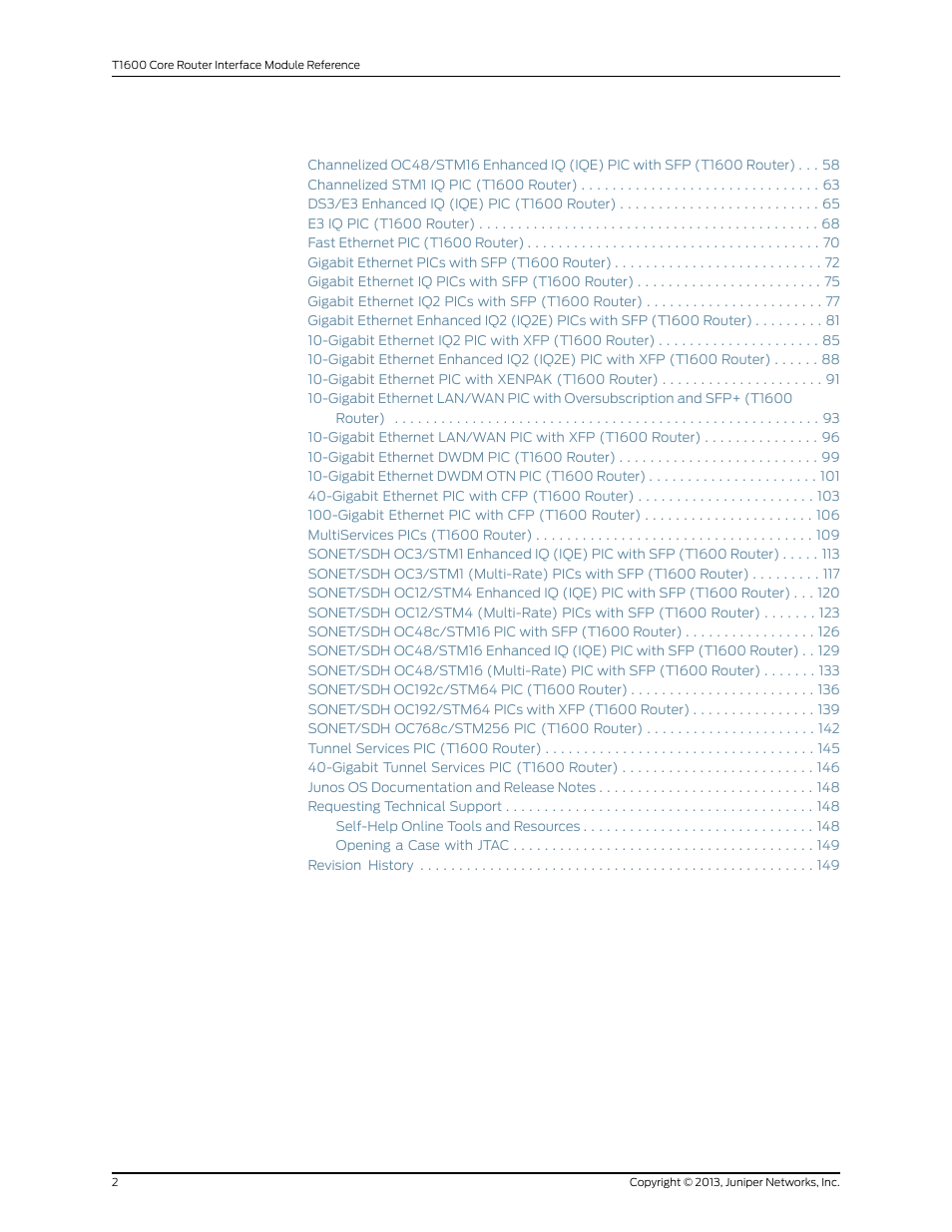 Juniper Networks T1600 User Manual | Page 2 / 151