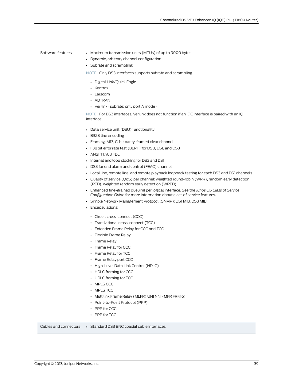 Juniper Networks T1600 User Manual | Page 39 / 151