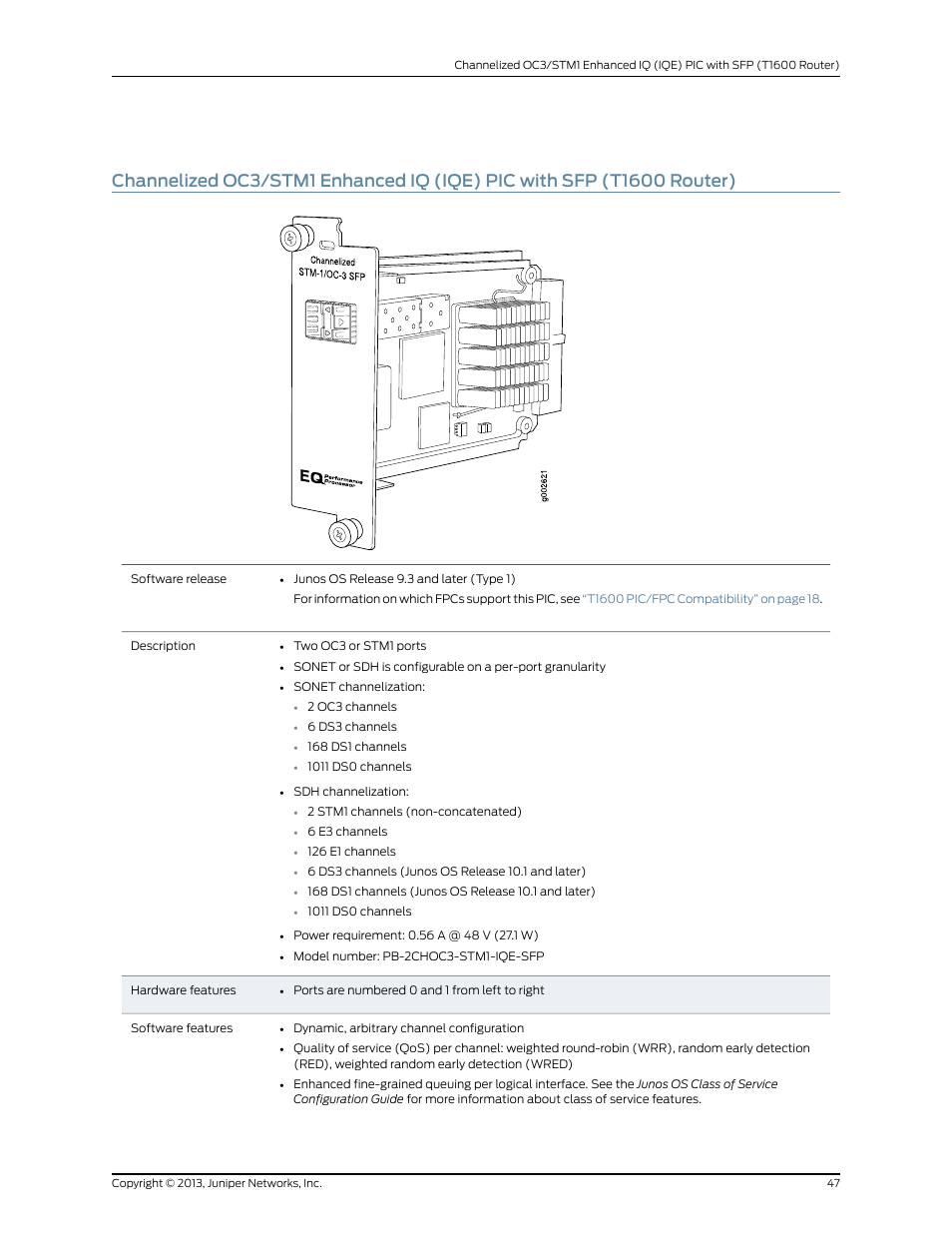 Juniper Networks T1600 User Manual | Page 47 / 151