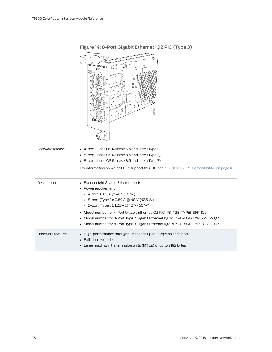 Juniper Networks T1600 User Manual | Page 78 / 151