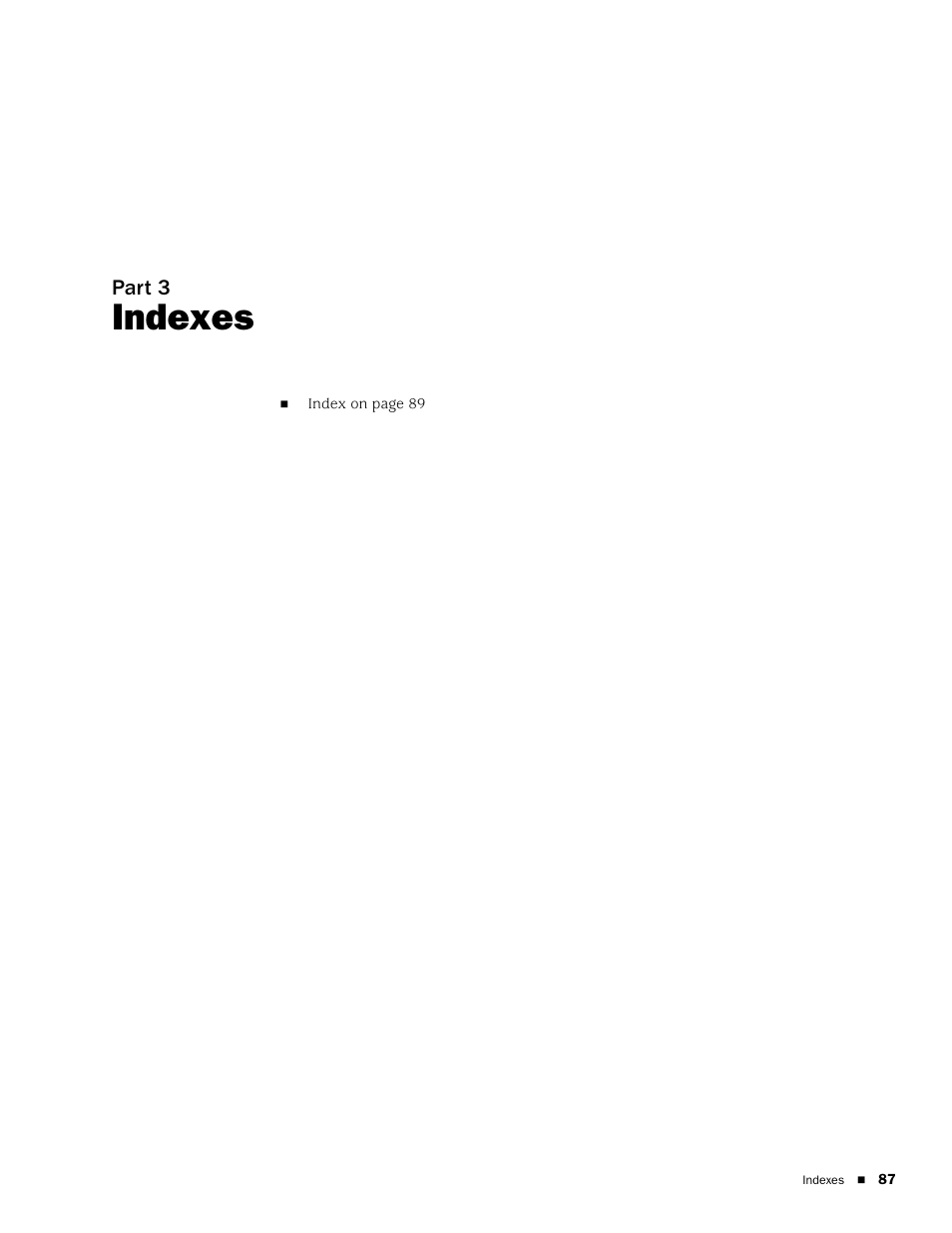 Indexes, Part 3 | Juniper Networks EX2500 User Manual | Page 101 / 106