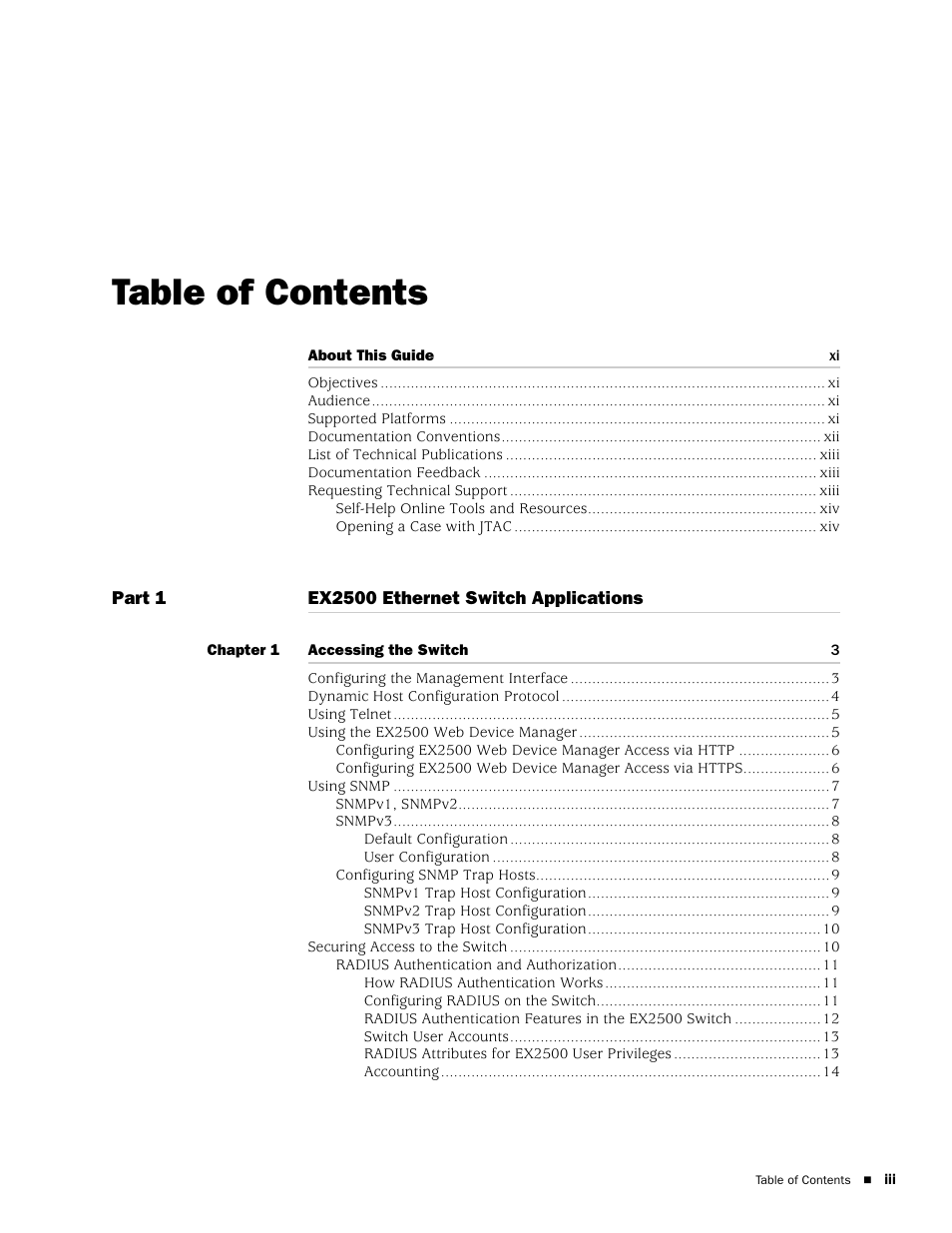 Juniper Networks EX2500 User Manual | Page 3 / 106