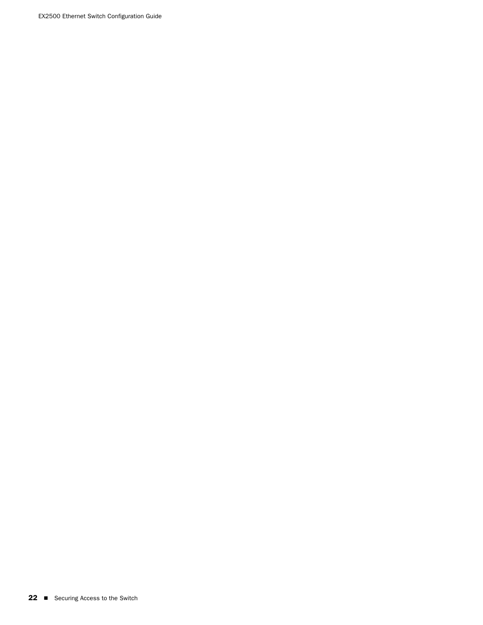 Juniper Networks EX2500 User Manual | Page 36 / 106