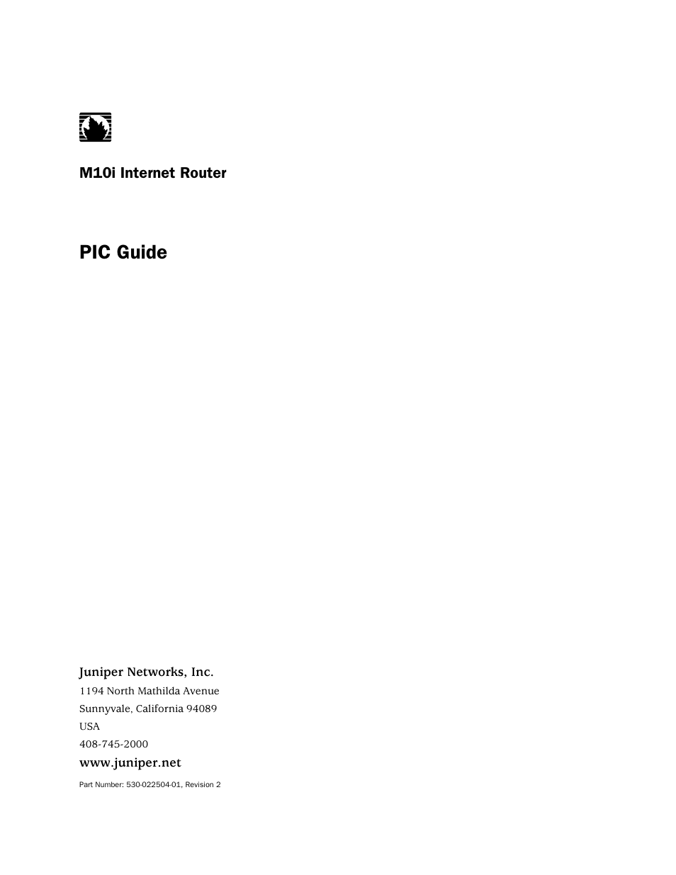 Juniper Networks Juniper M-series M10i User Manual | 78 pages