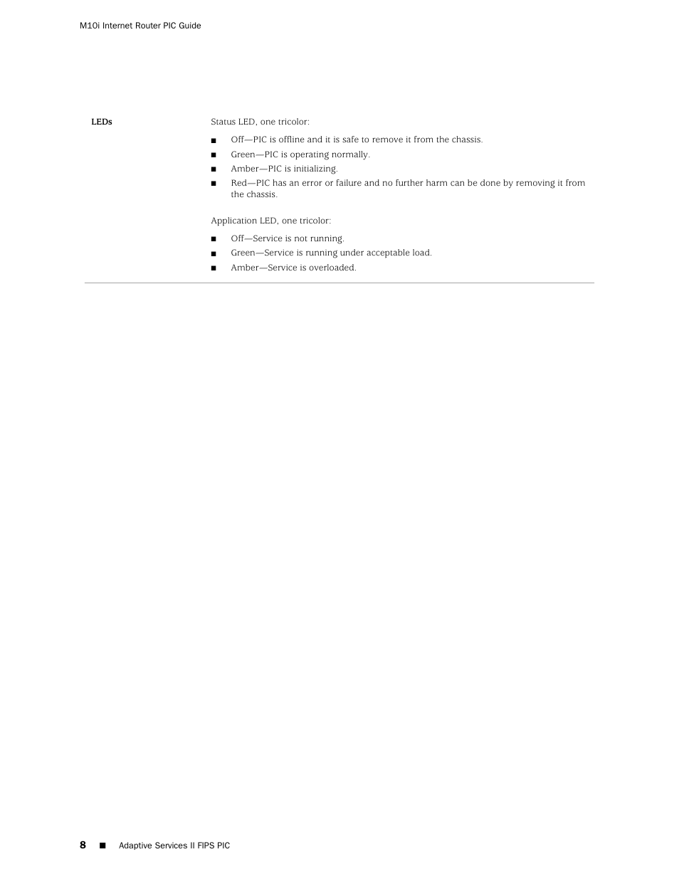 Juniper Networks Juniper M-series M10i User Manual | Page 8 / 78