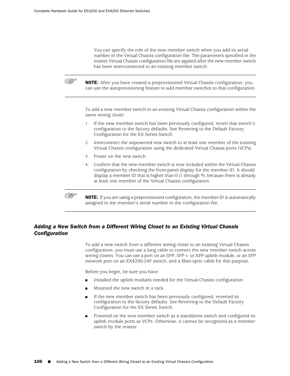 Chassis configuration | Juniper Networks EX4200 User Manual | Page 132 / 284