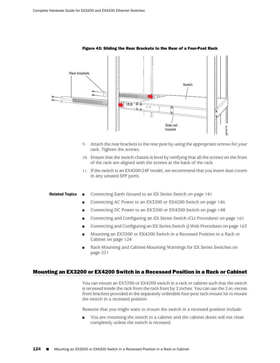 Cabinet | Juniper Networks EX4200 User Manual | Page 150 / 284