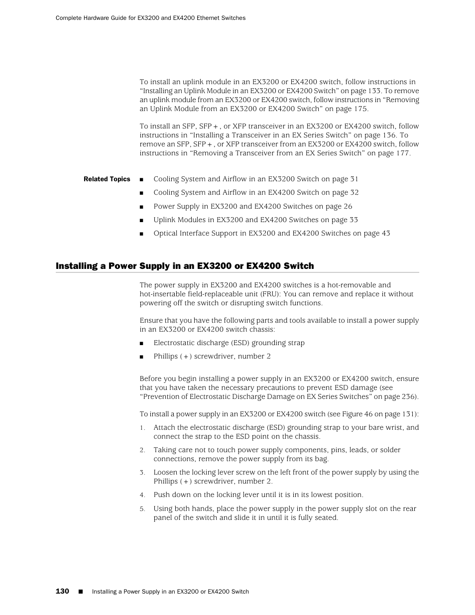 Juniper Networks EX4200 User Manual | Page 156 / 284