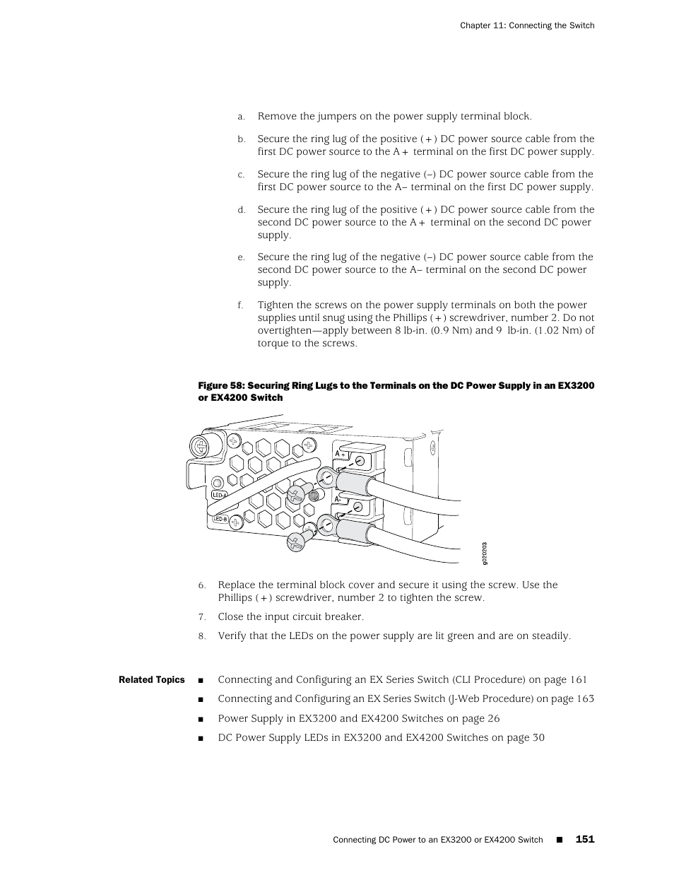An ex3200 or ex4200 switch | Juniper Networks EX4200 User Manual | Page 177 / 284