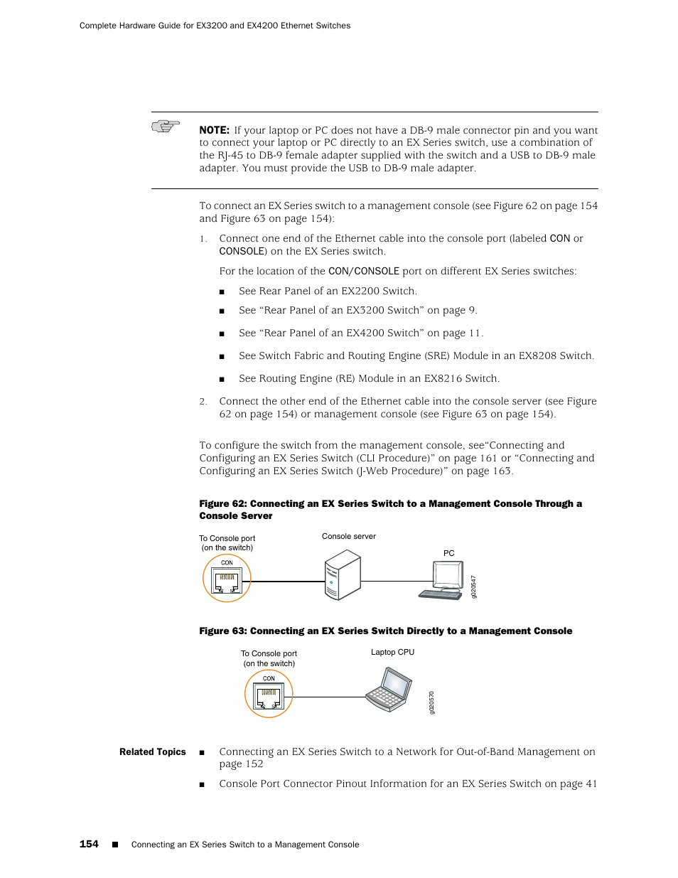 A console server, Console | Juniper Networks EX4200 User Manual | Page 180 / 284