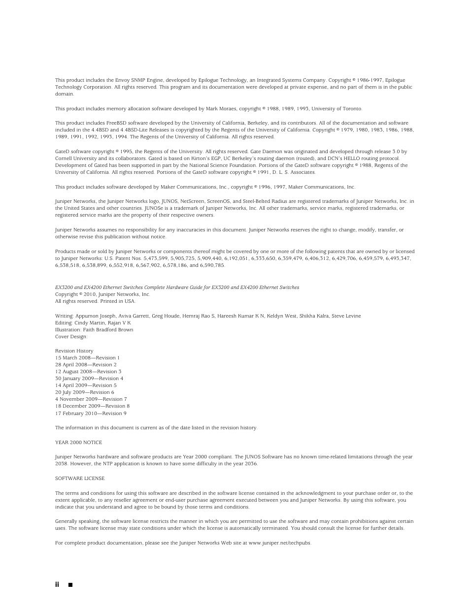 Juniper Networks EX4200 User Manual | Page 2 / 284