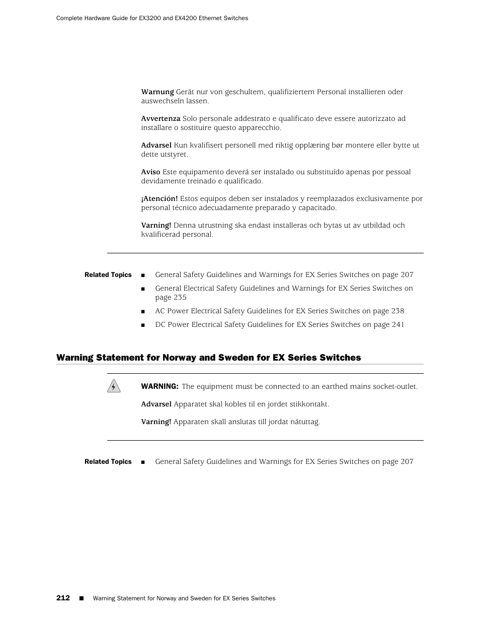 Juniper Networks EX4200 User Manual | Page 238 / 284