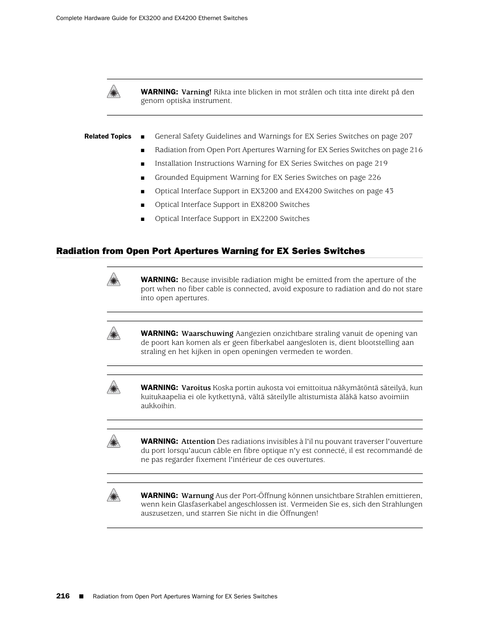 Juniper Networks EX4200 User Manual | Page 242 / 284