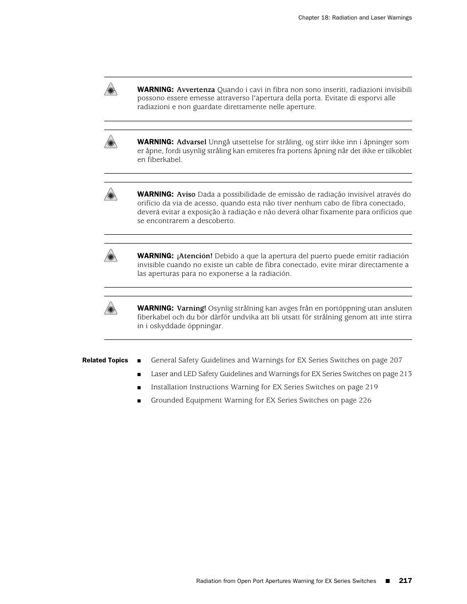 Juniper Networks EX4200 User Manual | Page 243 / 284