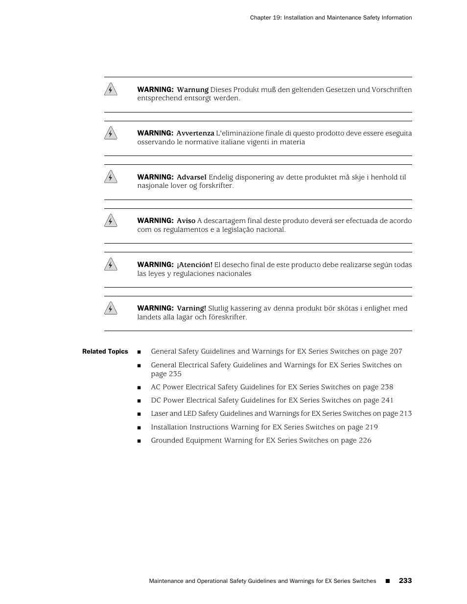 Juniper Networks EX4200 User Manual | Page 259 / 284