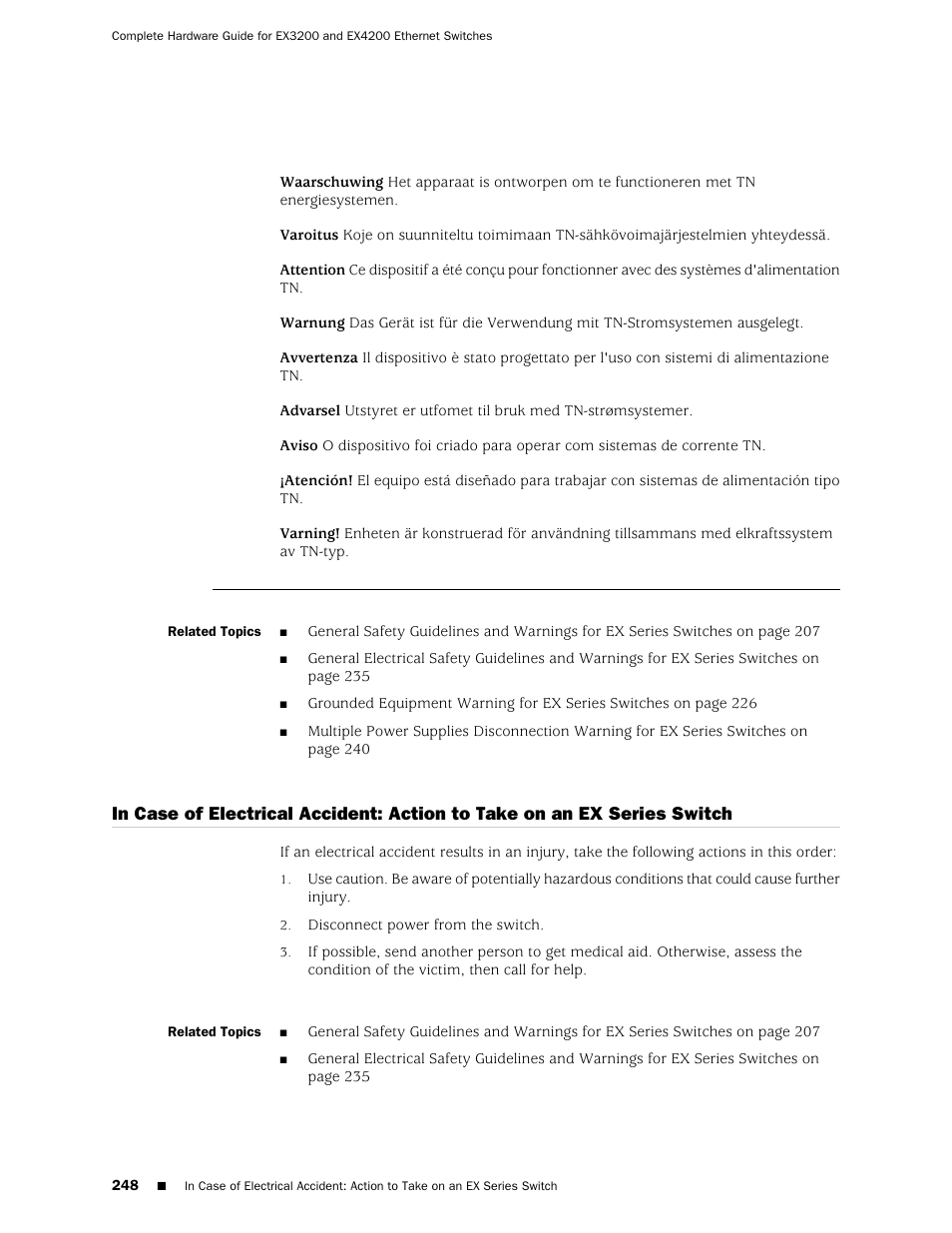 Juniper Networks EX4200 User Manual | Page 274 / 284