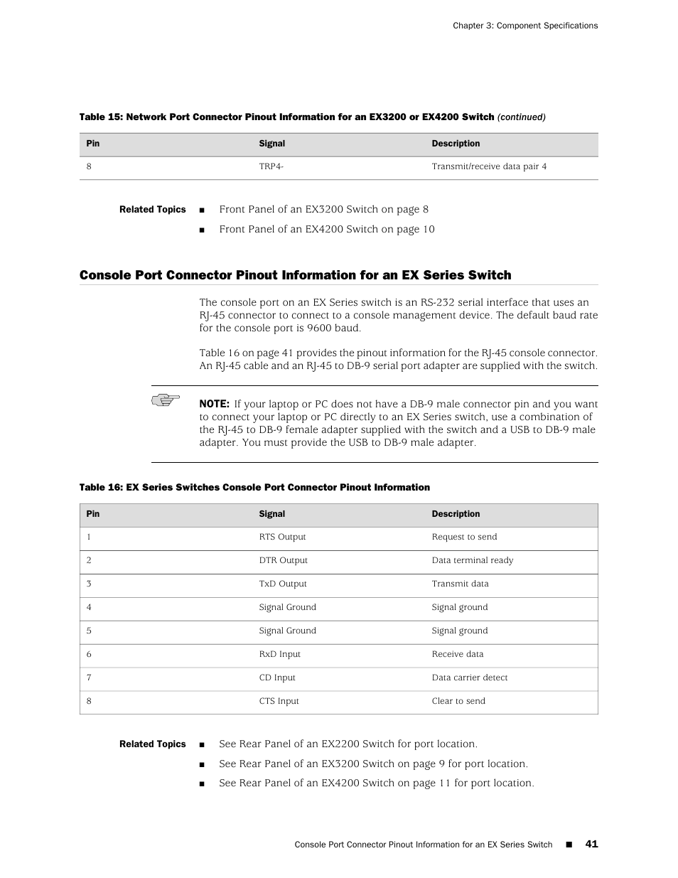 Information | Juniper Networks EX4200 User Manual | Page 67 / 284