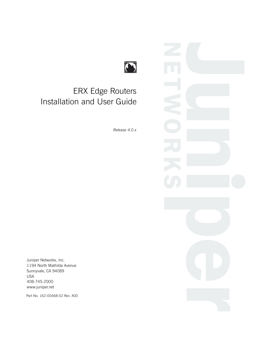 Juniper Networks ERX-1410 User Manual | 184 pages