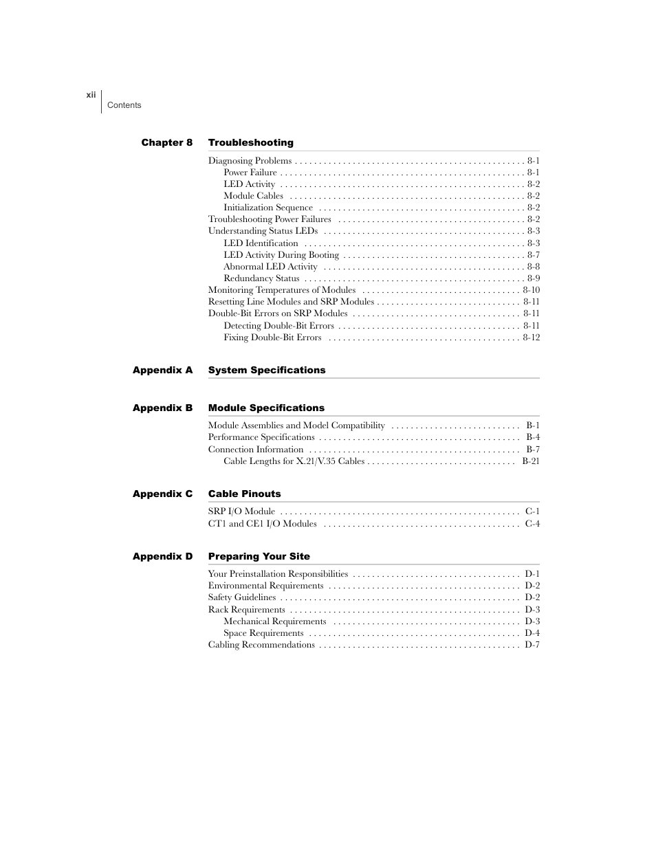 Juniper Networks ERX-1410 User Manual | Page 12 / 184