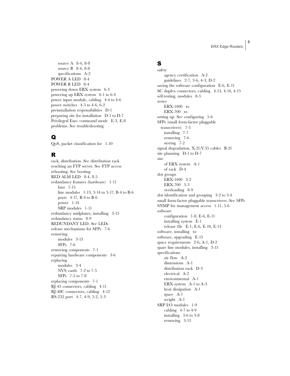 Juniper Networks ERX-1410 User Manual | Page 183 / 184