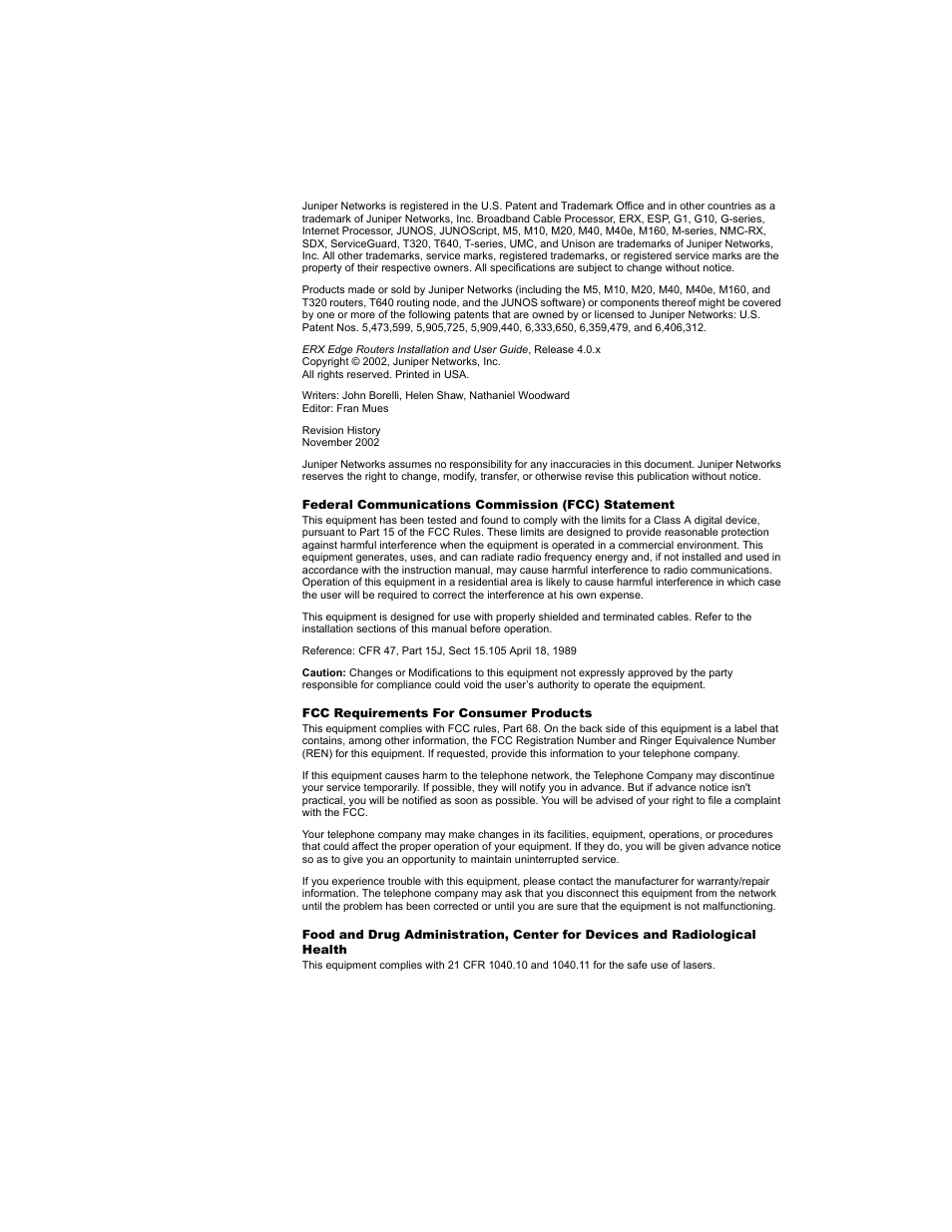 Juniper Networks ERX-1410 User Manual | Page 2 / 184