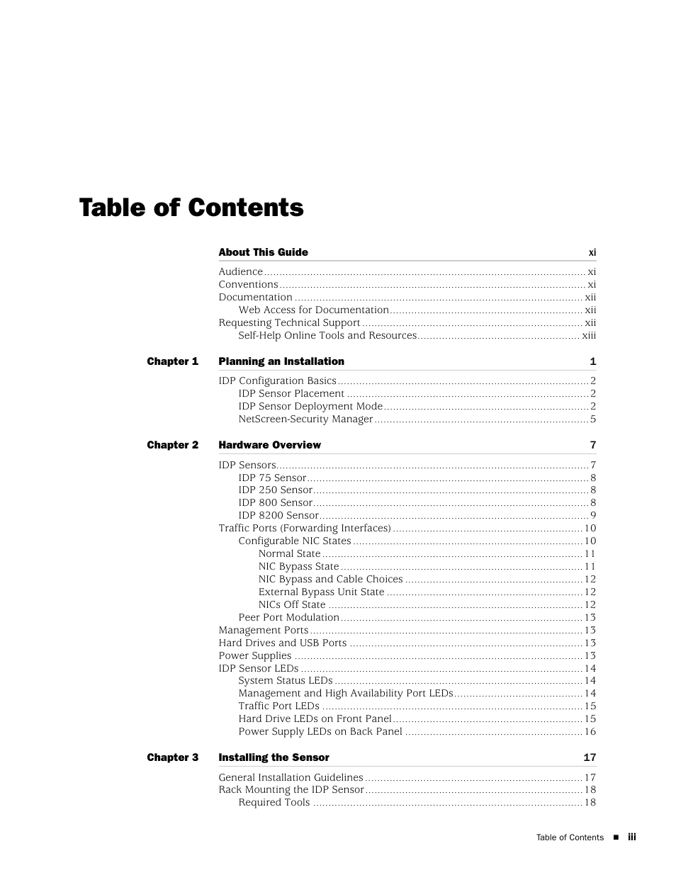 Juniper Networks IDP 800 User Manual | Page 3 / 68