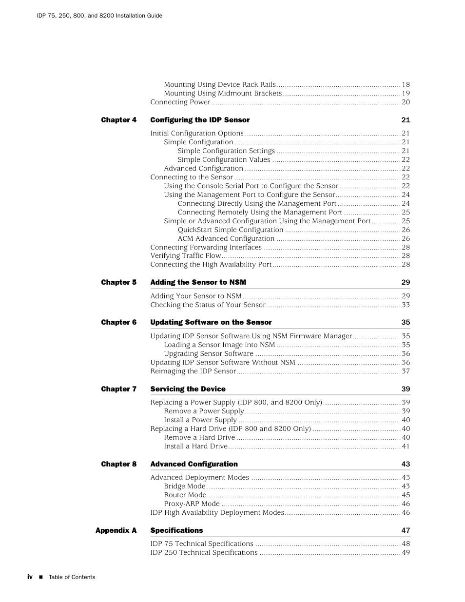 Juniper Networks IDP 800 User Manual | Page 4 / 68