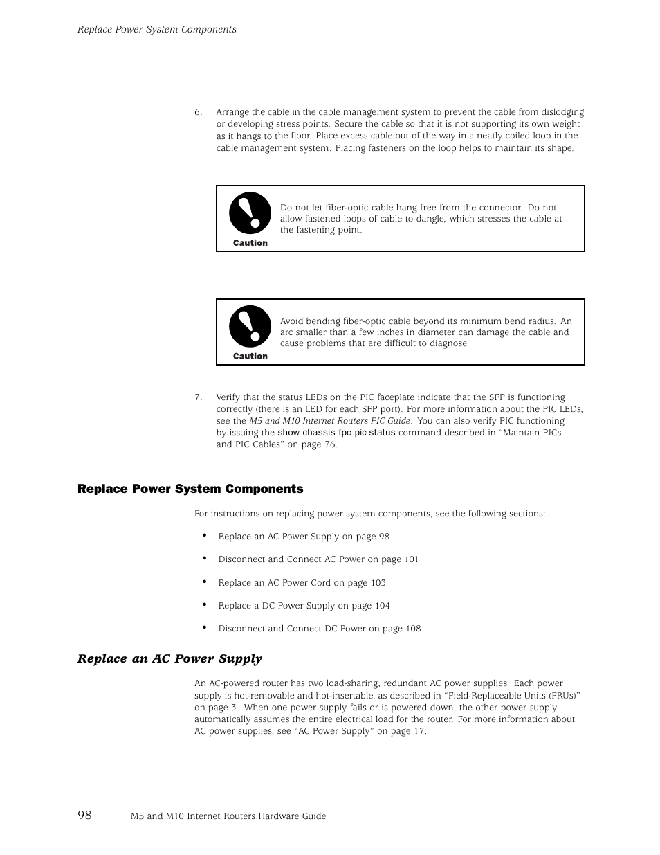 Juniper Networks M5 User Manual | Page 118 / 205