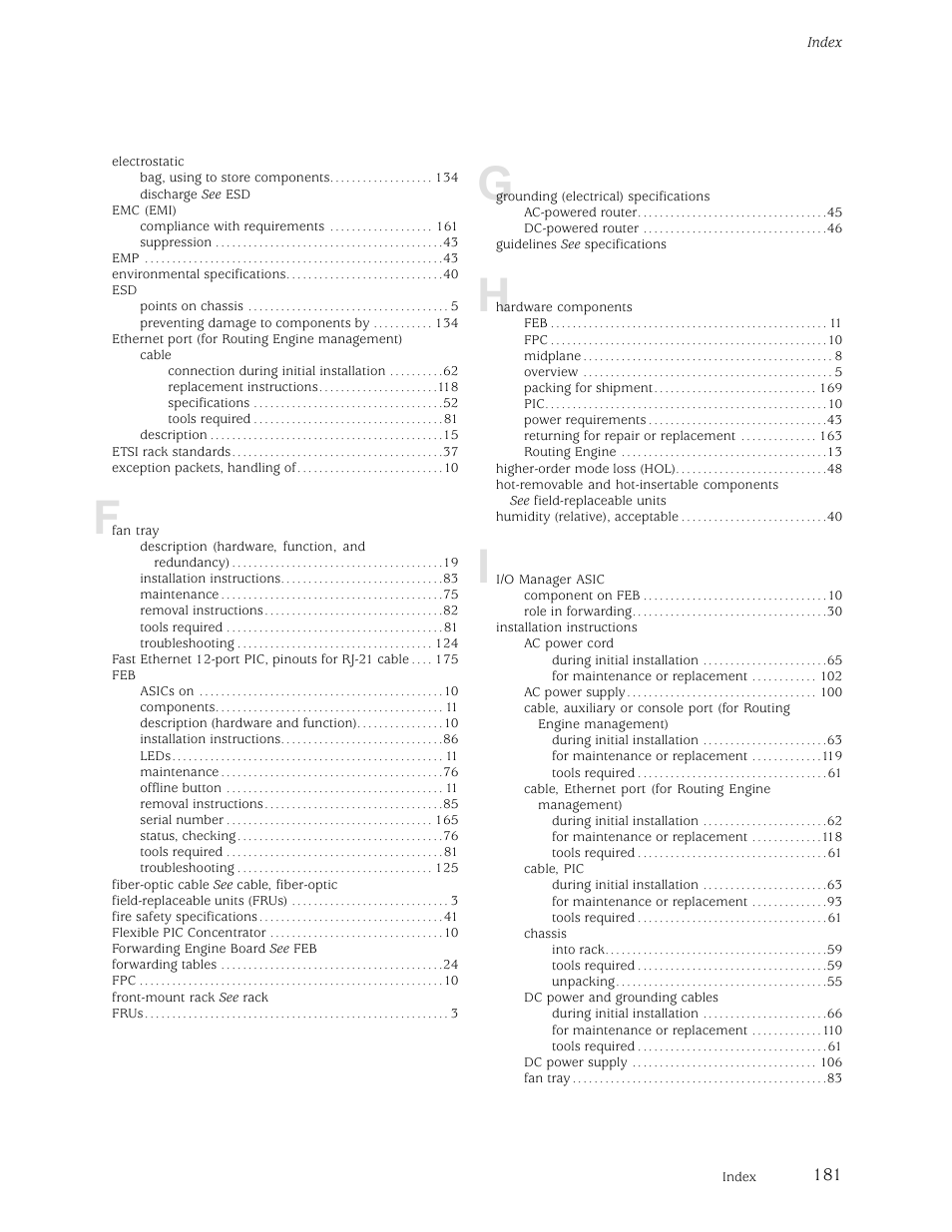 Juniper Networks M5 User Manual | Page 201 / 205
