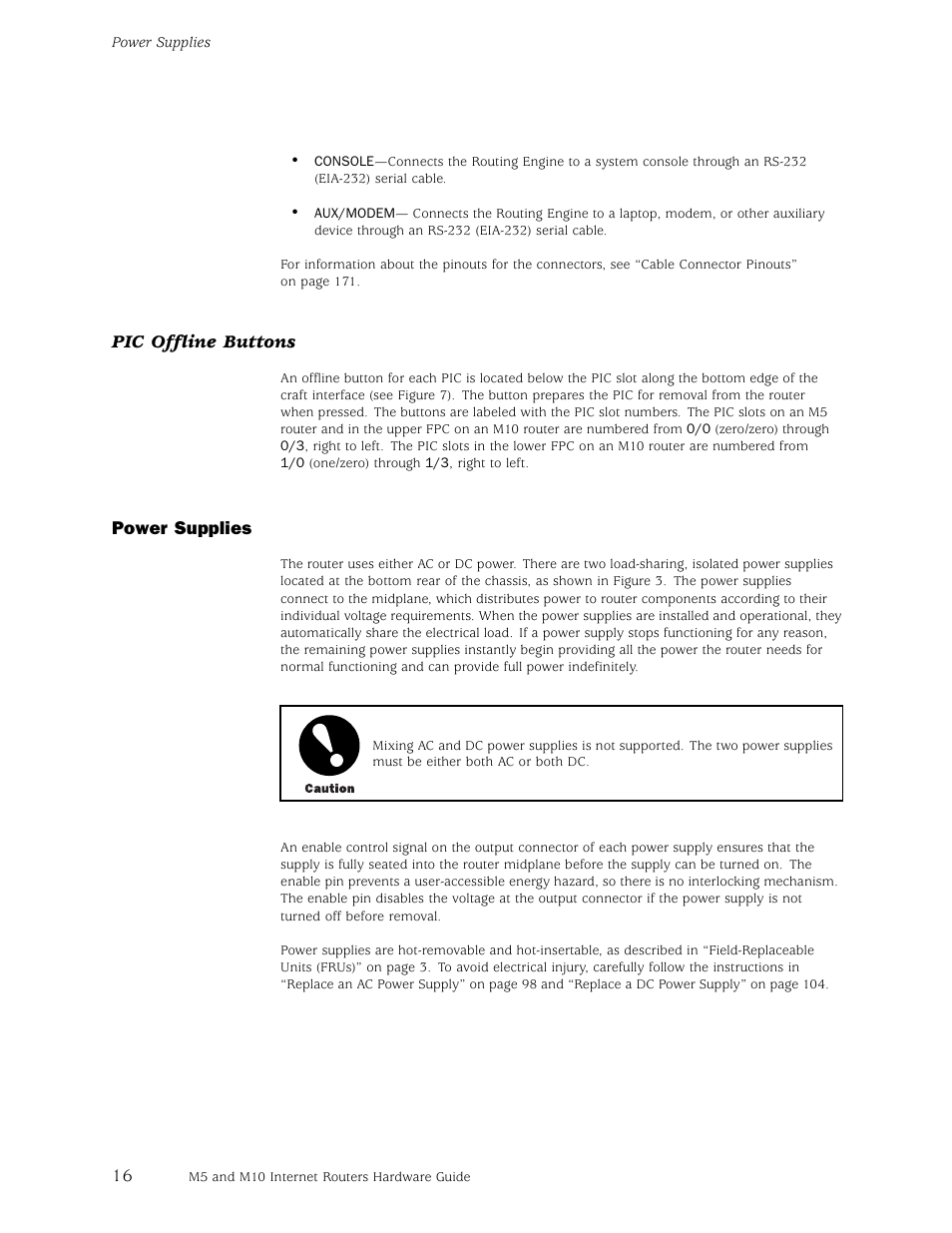 Juniper Networks M5 User Manual | Page 36 / 205