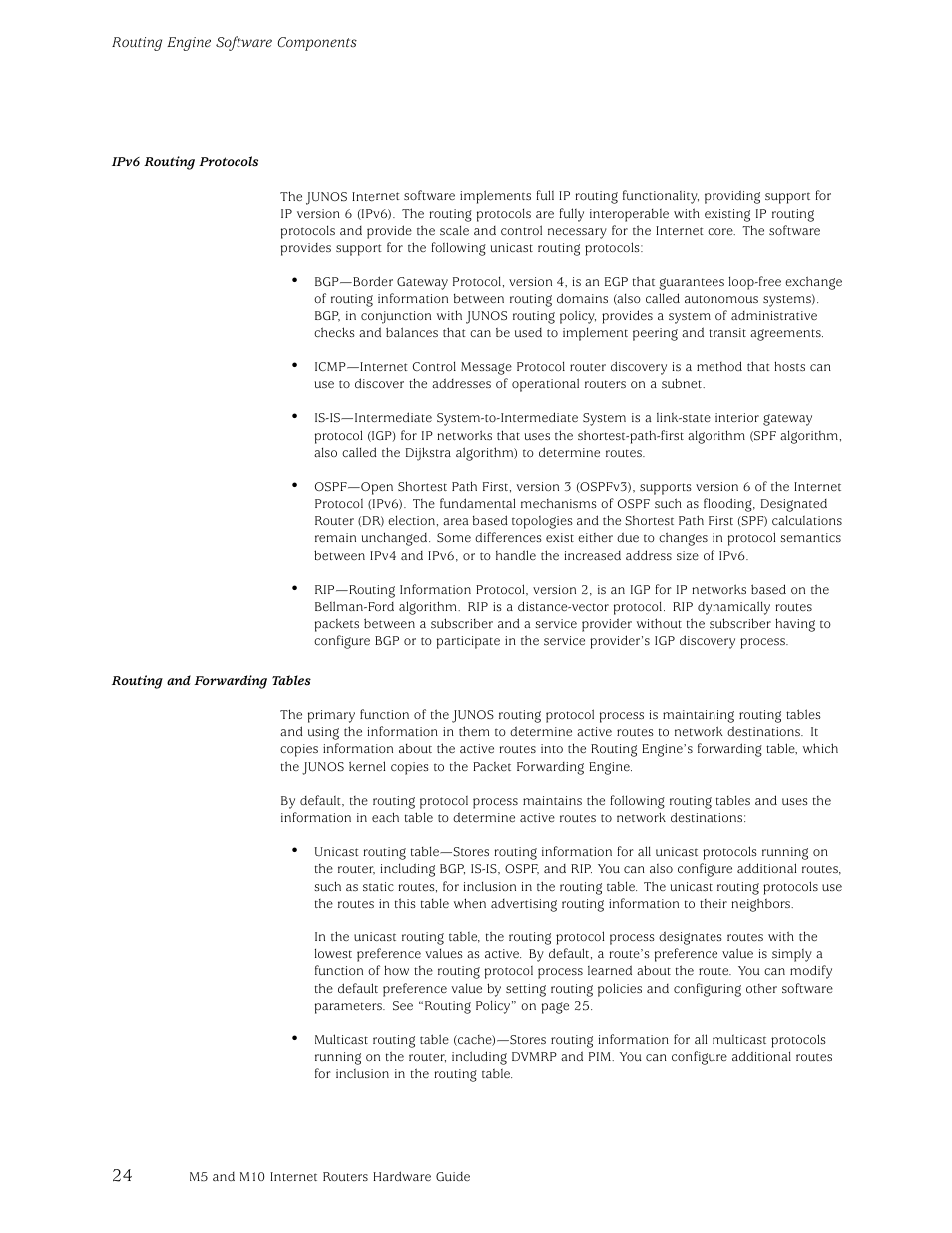 Juniper Networks M5 User Manual | Page 44 / 205
