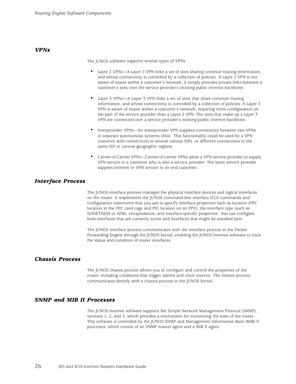 Juniper Networks M5 User Manual | Page 46 / 205