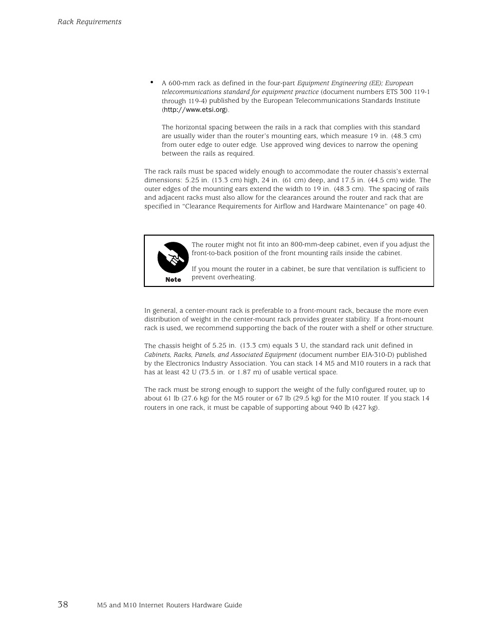 Juniper Networks M5 User Manual | Page 58 / 205