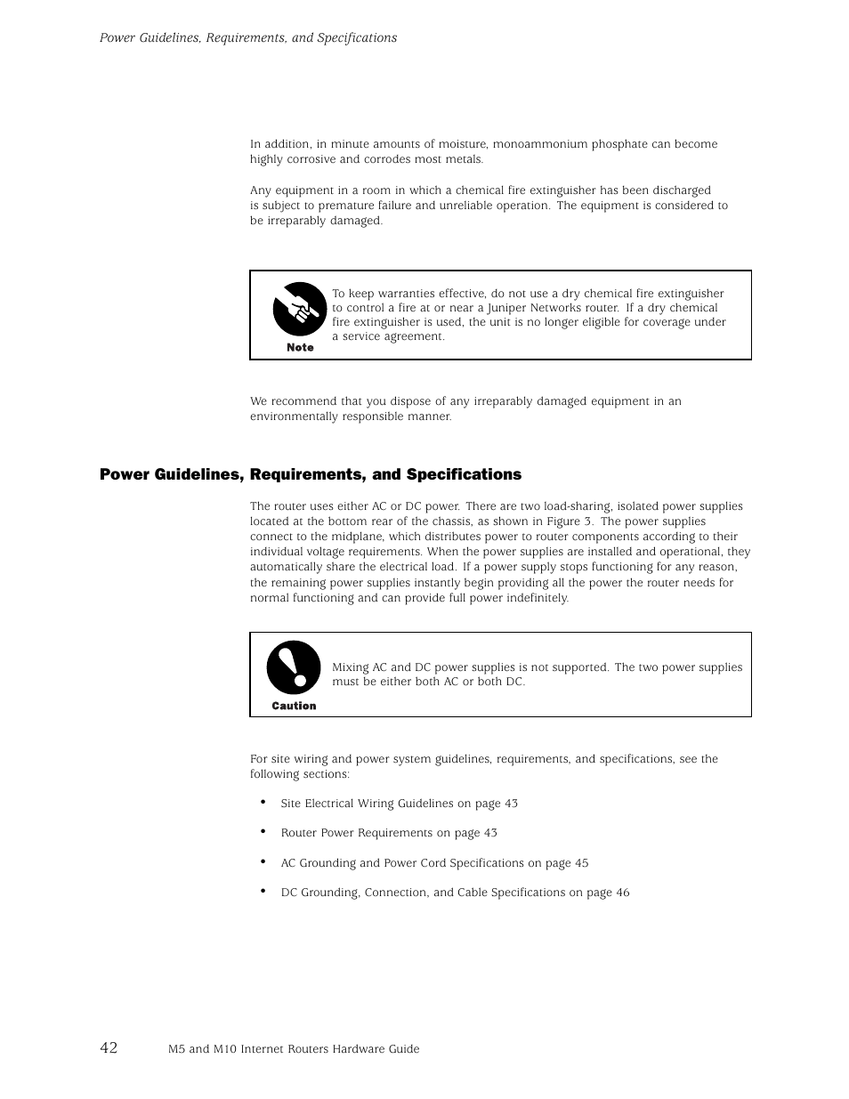 Juniper Networks M5 User Manual | Page 62 / 205