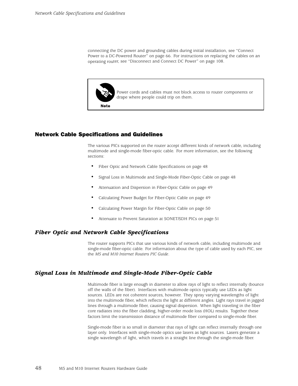 Juniper Networks M5 User Manual | Page 68 / 205