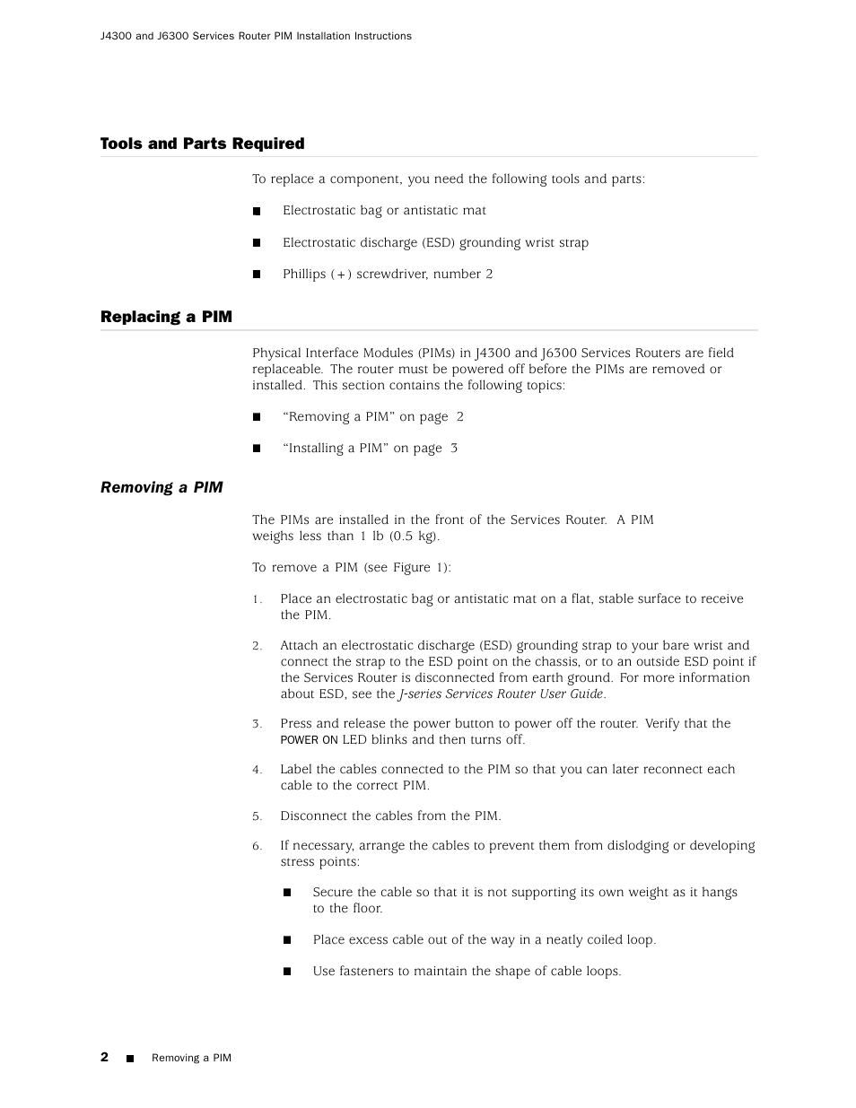 Juniper Networks J6300 User Manual | Page 2 / 7