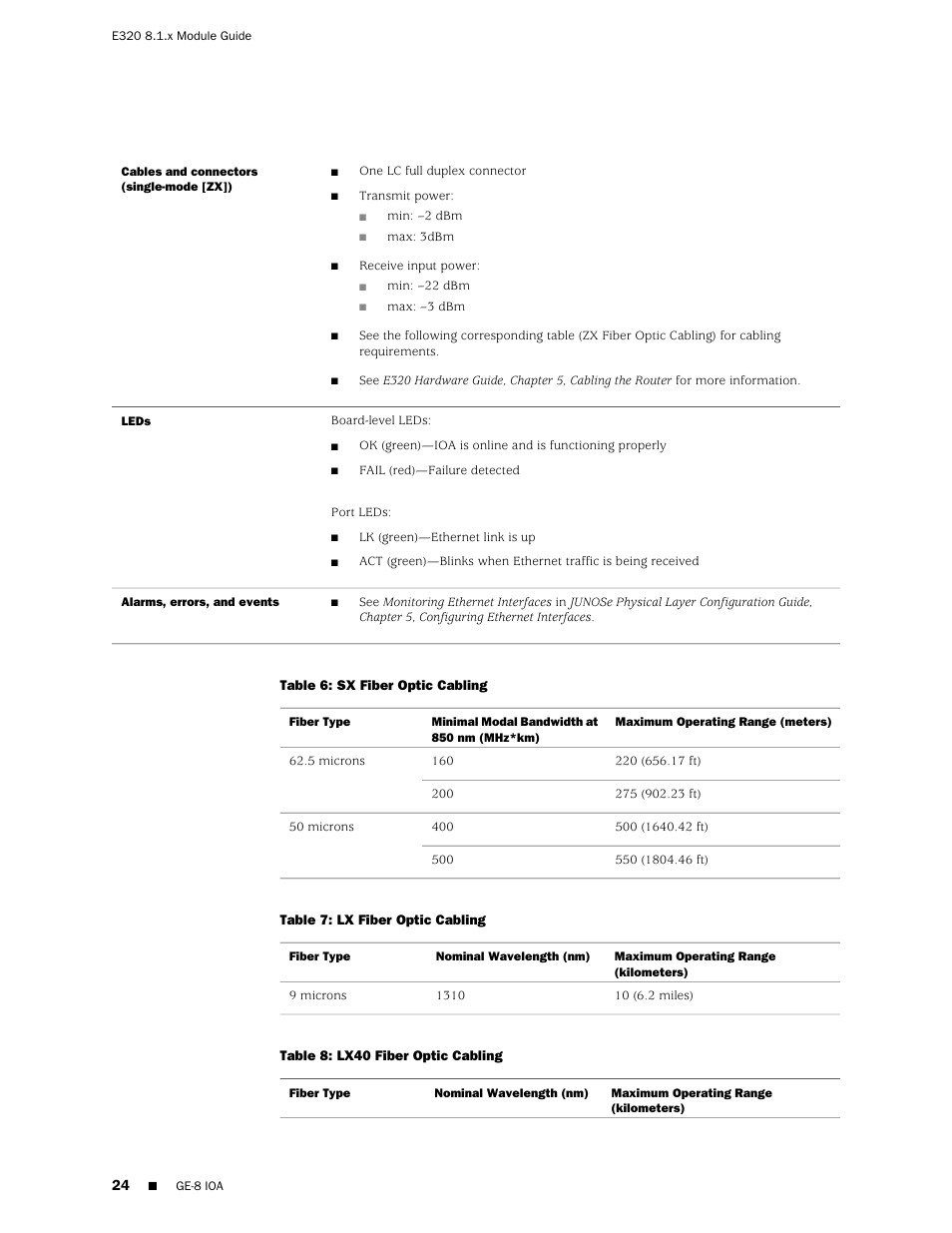 Juniper Networks RELEASE 8.1.X E320 User Manual | Page 24 / 70