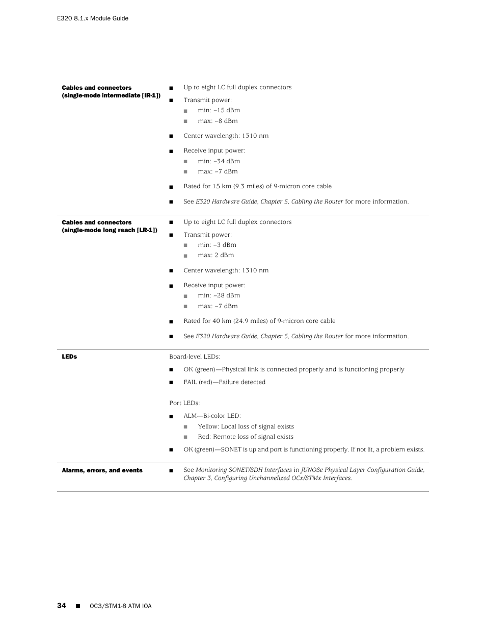 Juniper Networks RELEASE 8.1.X E320 User Manual | Page 34 / 70