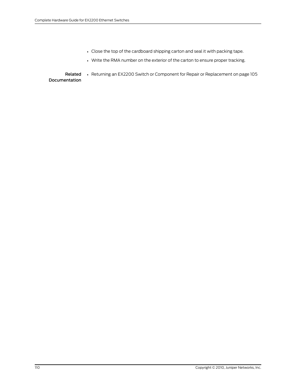 Juniper Networks EX2200 User Manual | Page 130 / 176