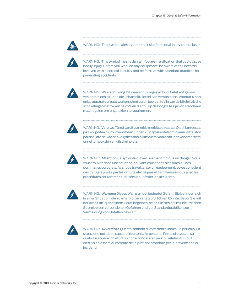 Juniper Networks EX2200 User Manual | Page 135 / 176