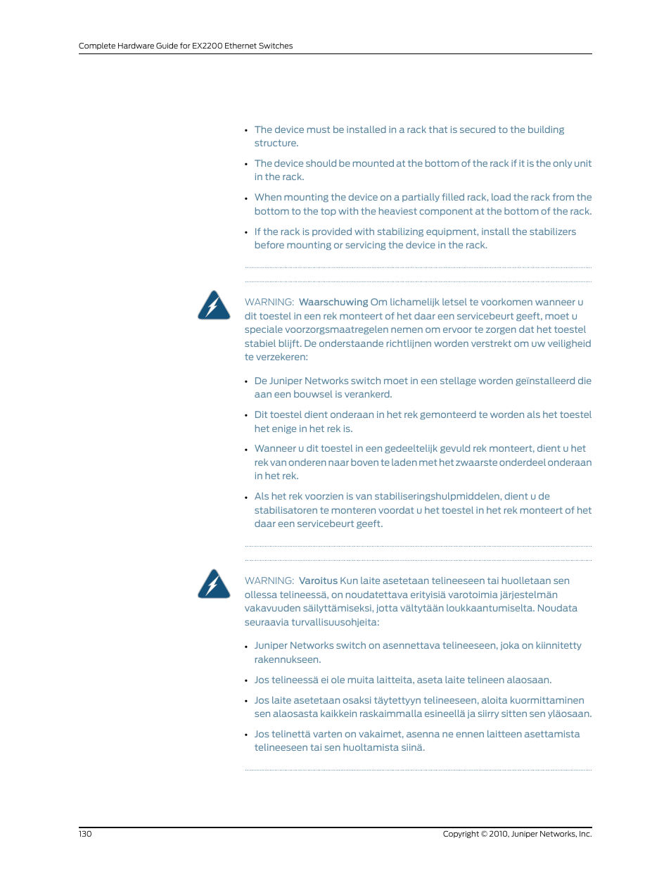 Juniper Networks EX2200 User Manual | Page 150 / 176