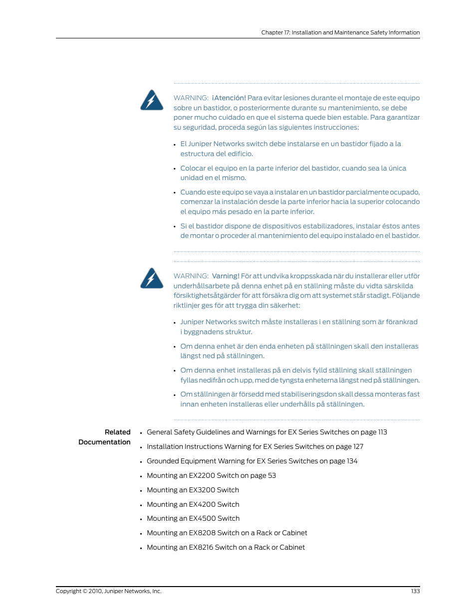Juniper Networks EX2200 User Manual | Page 153 / 176