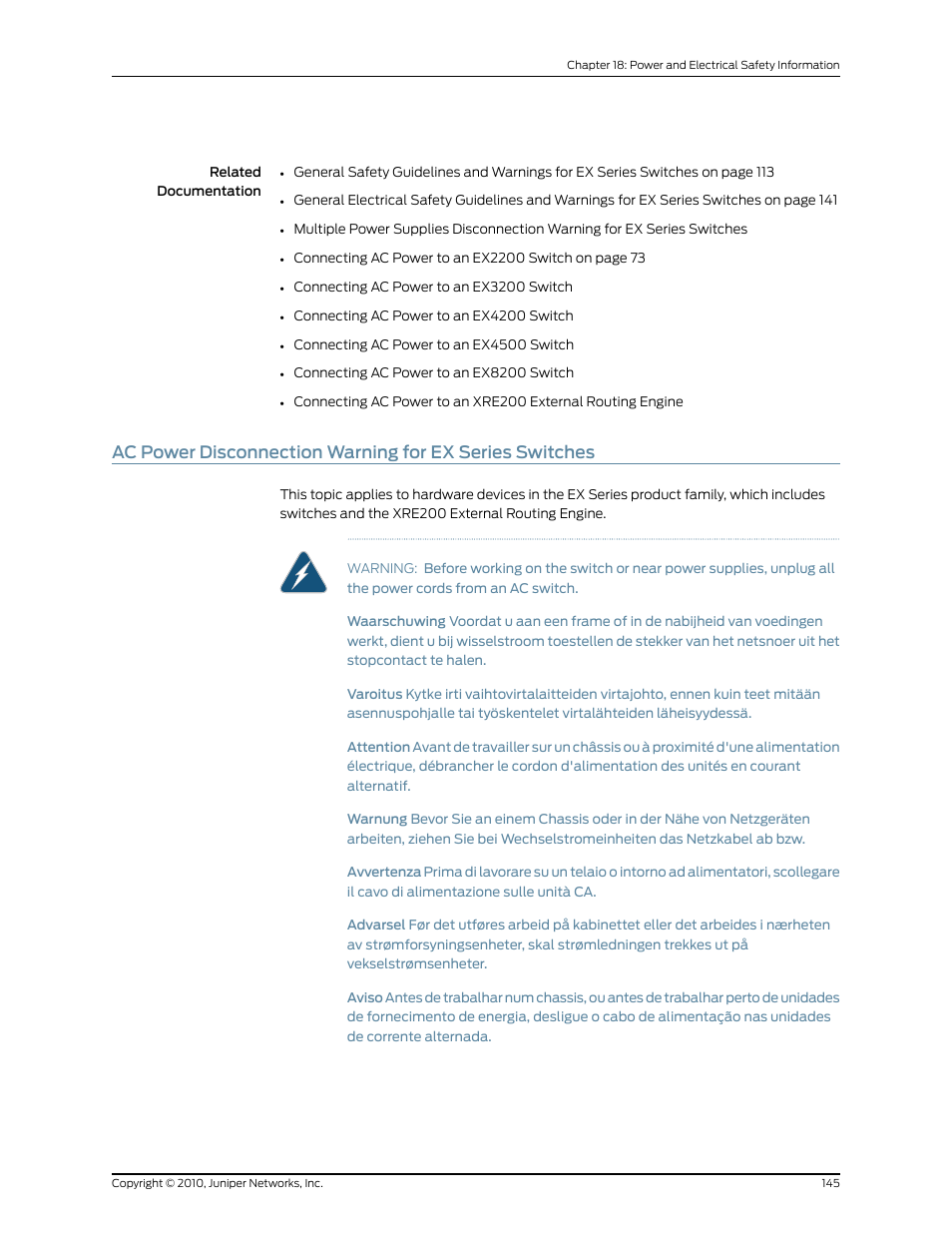 Juniper Networks EX2200 User Manual | Page 165 / 176