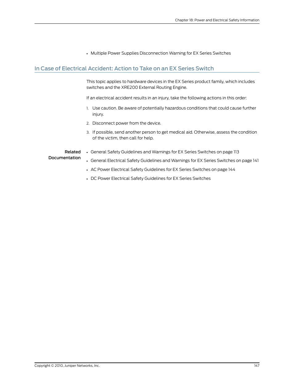 Juniper Networks EX2200 User Manual | Page 167 / 176