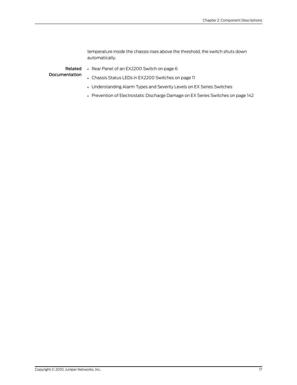 Juniper Networks EX2200 User Manual | Page 37 / 176