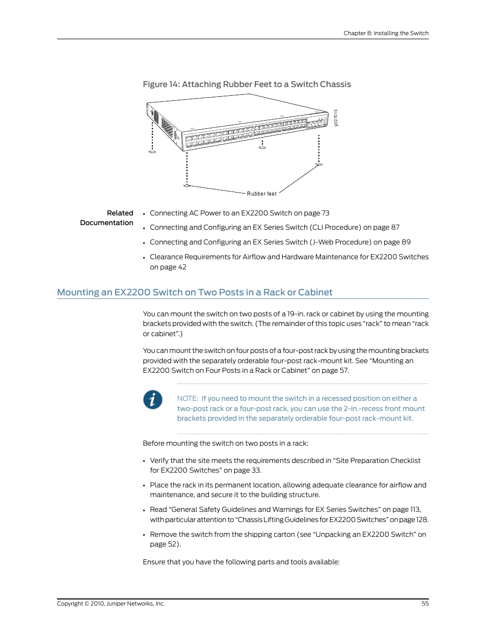 Juniper Networks EX2200 User Manual | Page 75 / 176