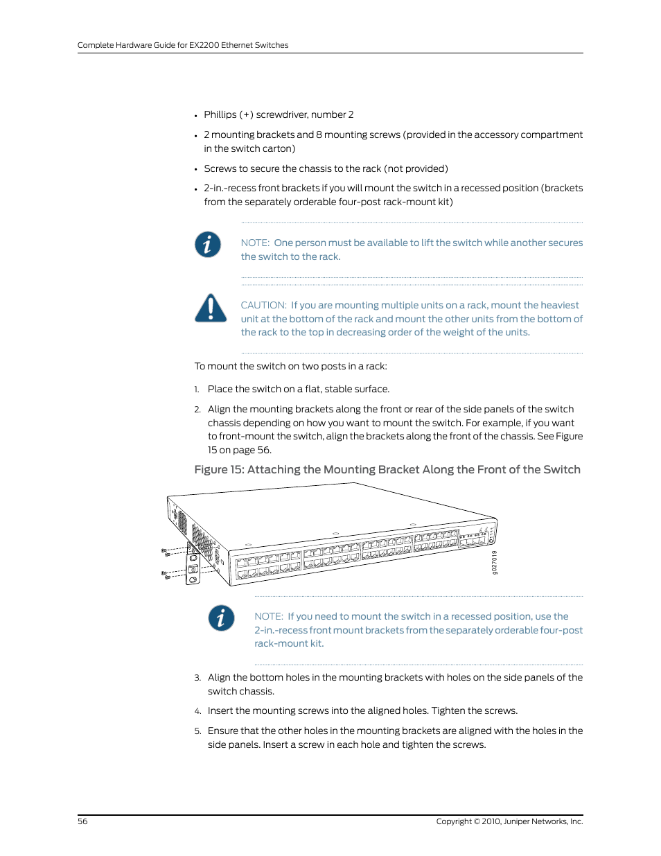 Juniper Networks EX2200 User Manual | Page 76 / 176