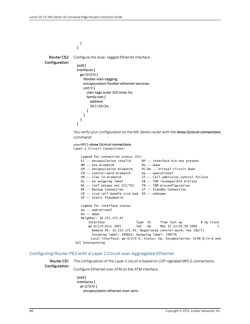 Juniper Networks JUNOS OS 10.4 User Manual | Page 108 / 208